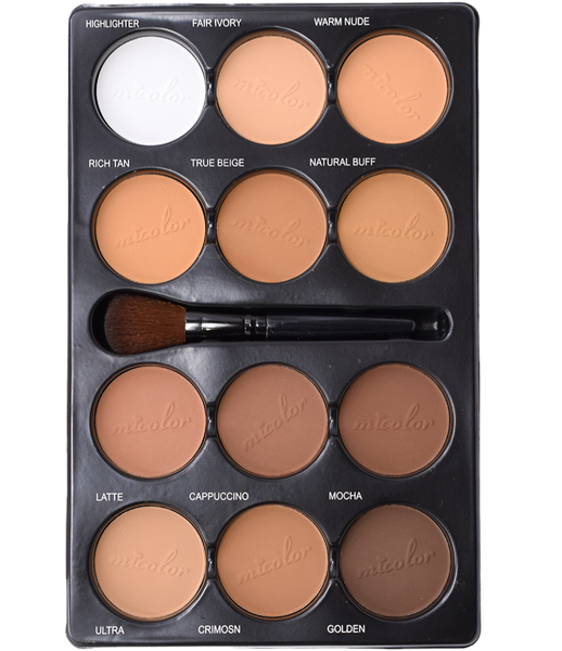 Makeup Concealer,Contour and Highlighter Powder Palette