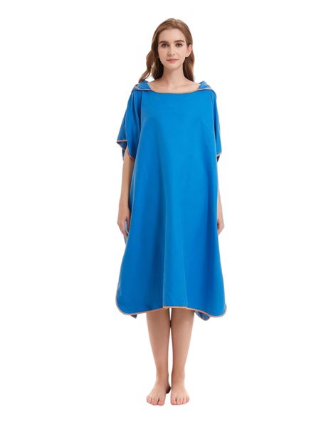 Quick Dry Surf Poncho Changing Towel Robe for Man &amp; Women,110x89cm