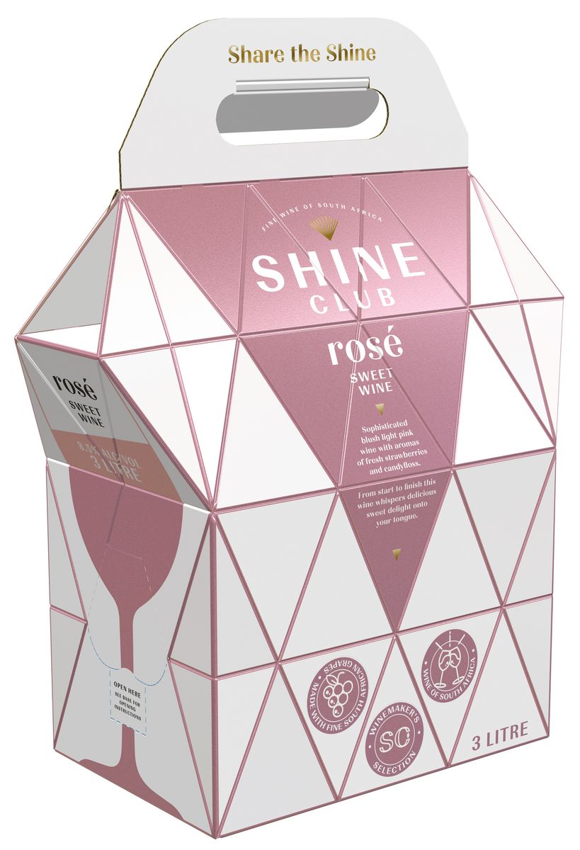 Shine Club Rose Wine 3 Litre Pack | Buy Online in South Africa |  