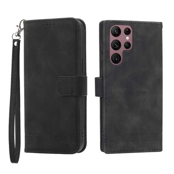 Flip Phone Leather Case Compatible with Samsung Galaxy S22 Ultra