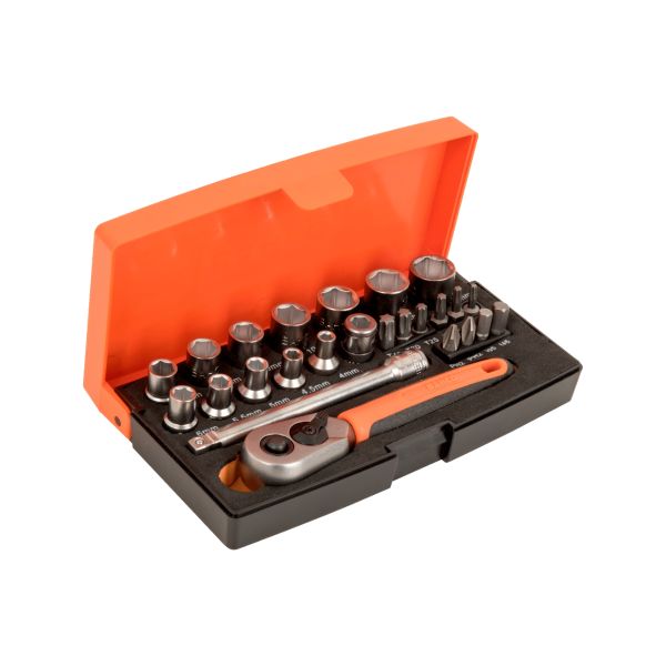Bahco 25 Piece 1/4" Socket Set