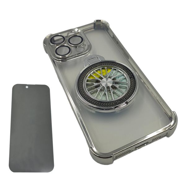 Magnetic Case Compatible with IPhone 15Promax with Glass ScreenProtector