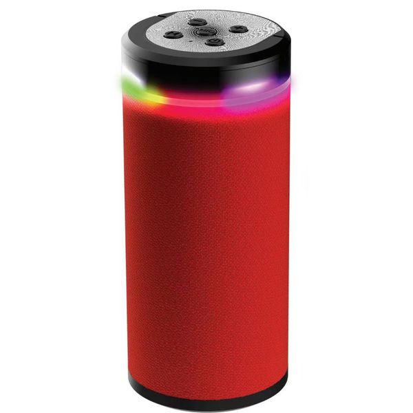 Omega Party Pulse Portable Bluetooth Speaker in Red OP-80112