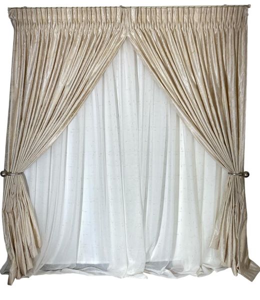 AF IMPEX Gold Cream Abstract Taped (500w x 250L)