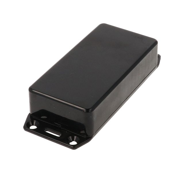 1591AFLBK ABS Enclosure 100x50x25mm Flange Lid Black IP54 UL94V-0