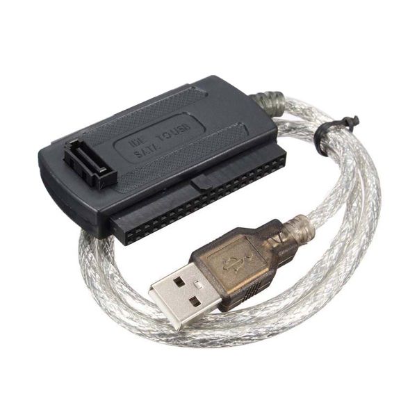 USB 2.0 Male to IDE SATA 2.5 "3.5" Converter Adapter Cable Hard Drive HDD