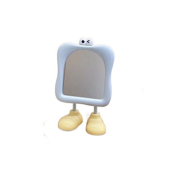 Cartoon Buddy Standing Mirror - Blue