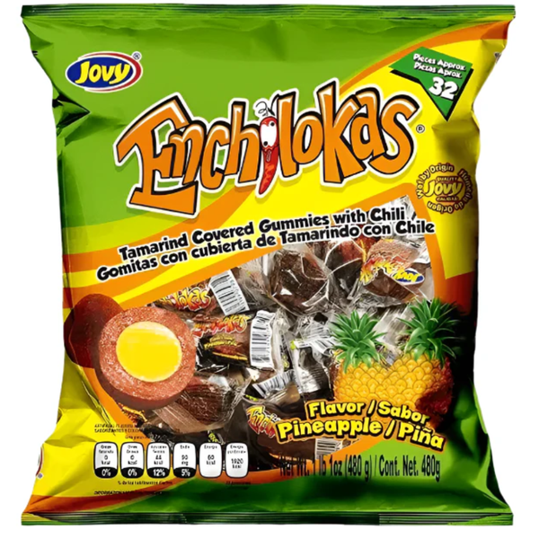 Enchilokas Pineapple Flavour Sour Candy 480g