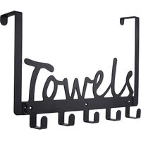 Towel Rack For Bathrooms & Bedrooms: Over Door Towel Hanger For Bathroom