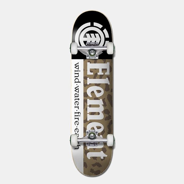 Element Cheetah Section Complete Skateboard - Black/Brown - 7.75 X 31.25 Street