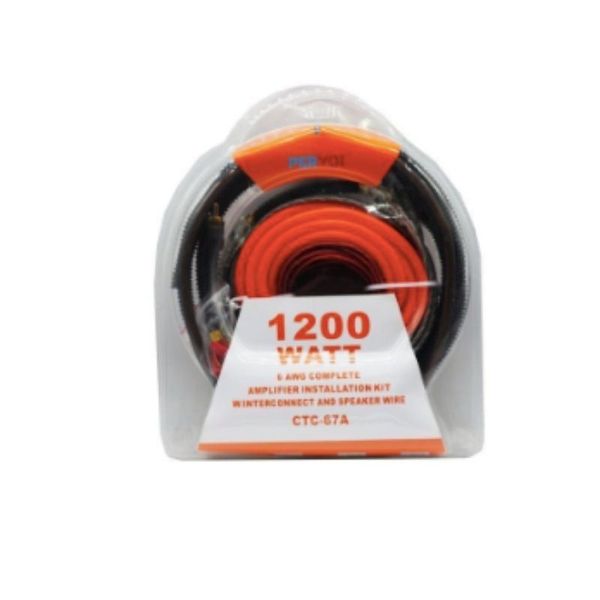 1200W 6 AWG Complete Amplifier Installation Kit