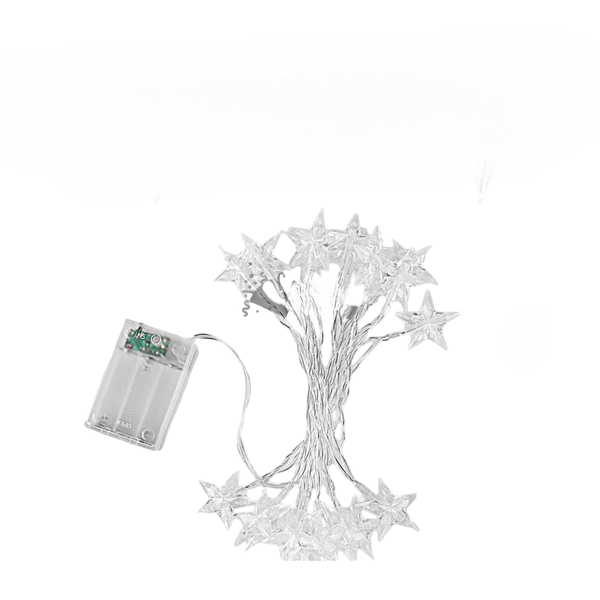 3m Star-Shaped Fairy Lights - Battery Operated Star String ANT-13