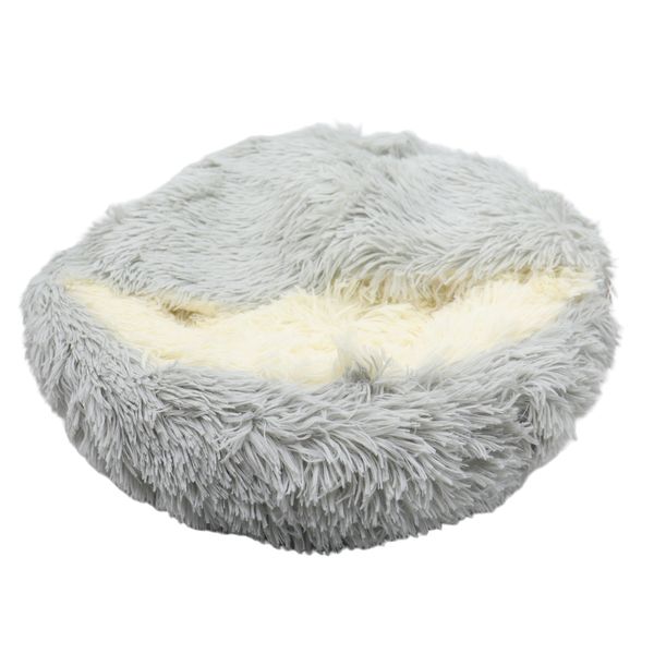 Pet’s Soft Fluffy Round Plush Cave House Bed