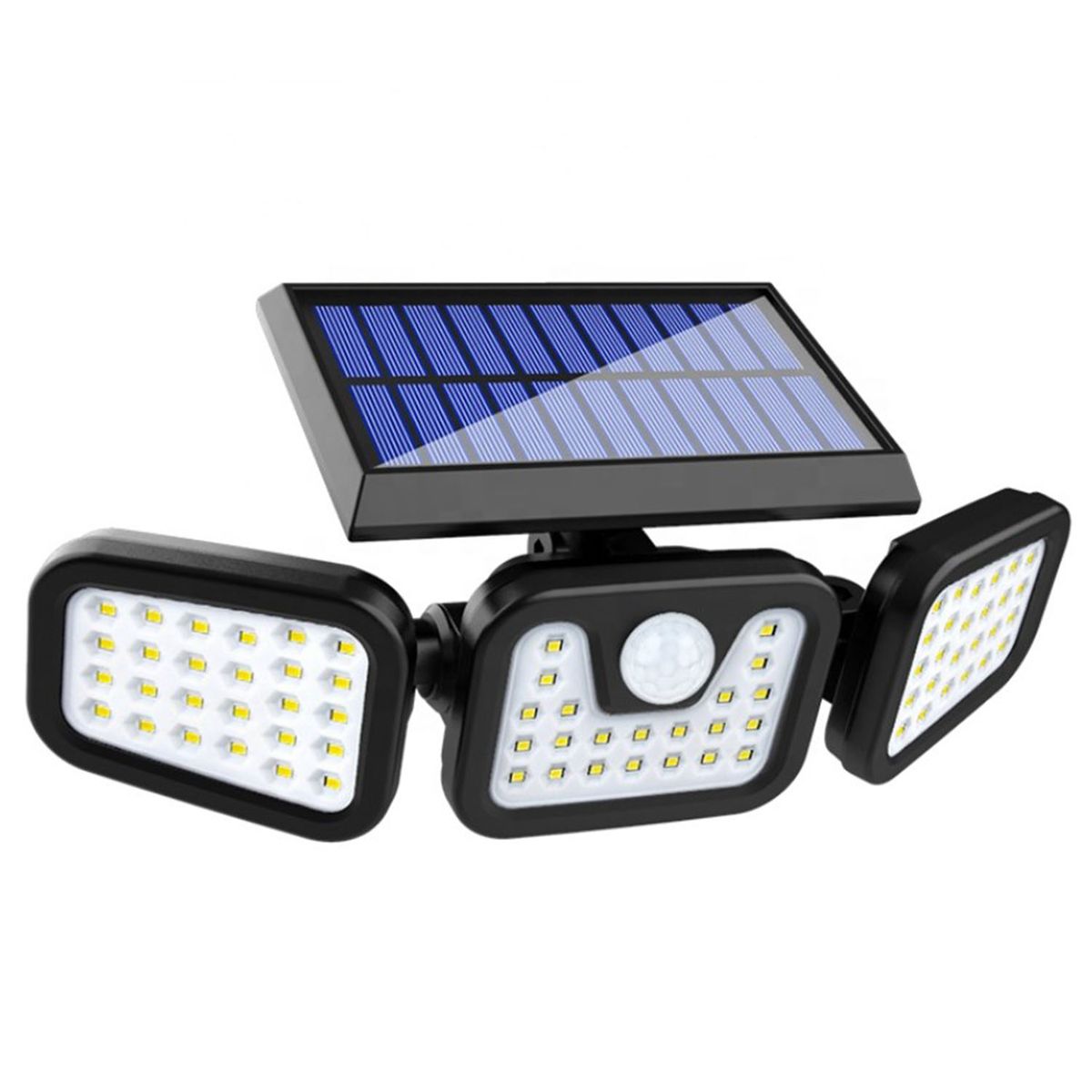Tripple Head Solar Power Outdoor Waterproof LED Motion Sensor Wall Light