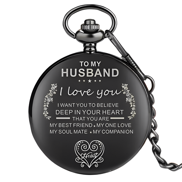 Pocket Watch To My Husband I Love You My Best Friend Pocket Watch Gift