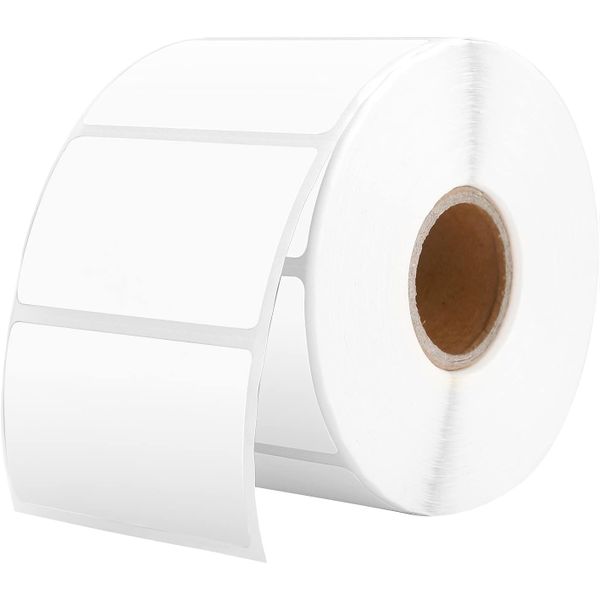 50mm x 30mm Square Thermal Labels - White, 800 Labels/Roll