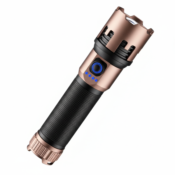 High-Powered Rechargeable LED Tactical Flashlight - 3000+ Lumens