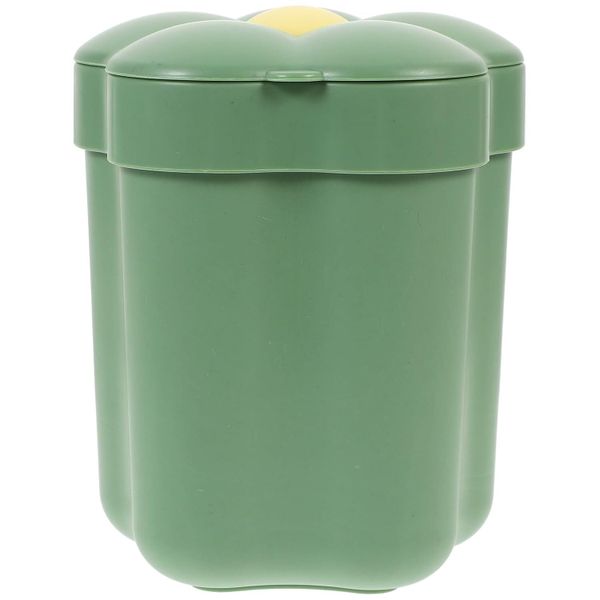 Small Trash Can With Lid, Mini Decorative Wastebasket For Office And Home