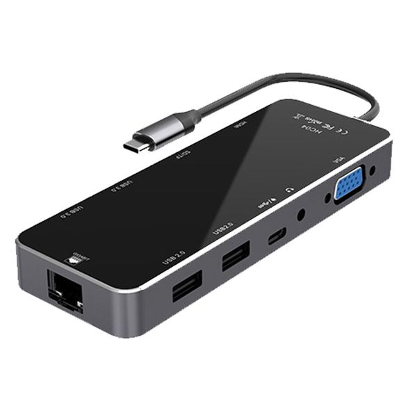 11 in 1 USB C Hub Laptop Docking Station