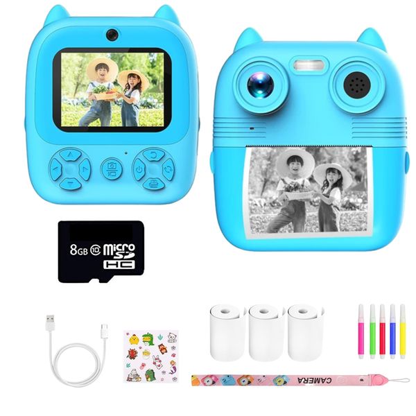 Capture, Print, Create Kids Dual Lens HD Doodle Camera With 8GB SD Card