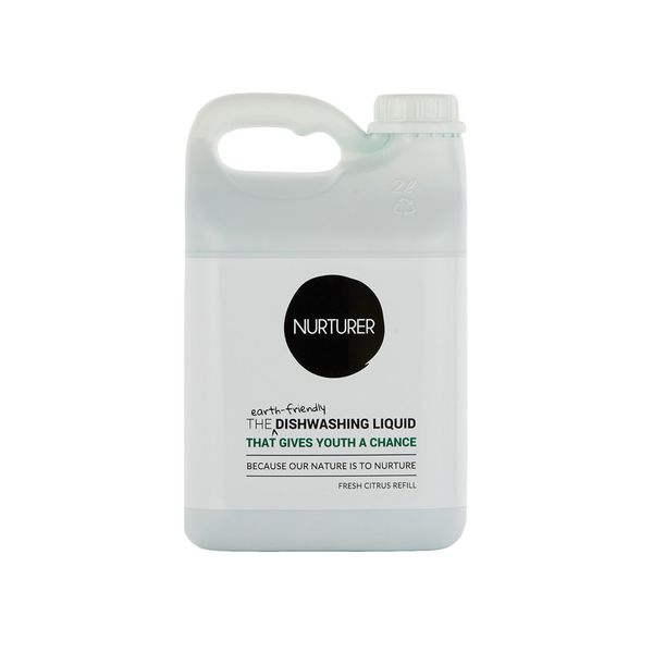 NURTURER Green Dishwashing Liquid - Fresh Citrus - 2L Refill