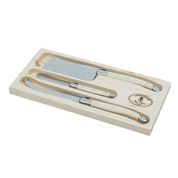 Laguiole by Jean Dubost 3 Piece Cheese Set-Ivory