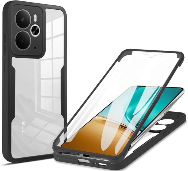 Rugged Hybrid Slim Phone Case Compatible With Oppo Reno 12 Pro