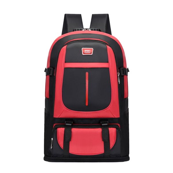 110L Expandable Mountaineering, Outdoor, Camping Bag - Red