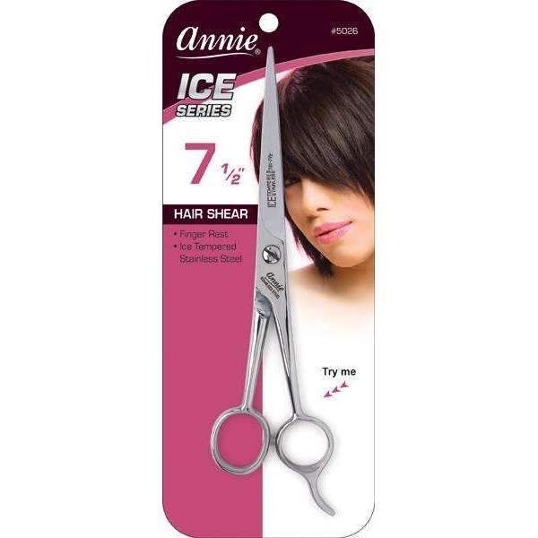 Ann05026 - Annie - Ice Tempered Stainless Steel Hair Shears 7.5" - 2 Pack