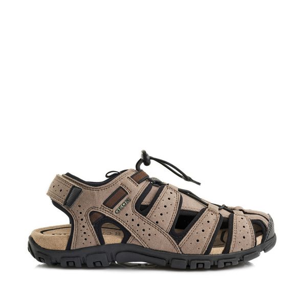 Green Cross Geox Closed Toe Sandal 71940 Taupe Black