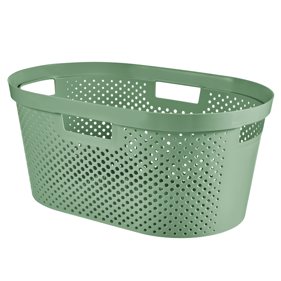 Curver By Keter Infinity Laundry Basket With Dots Green Buy Online