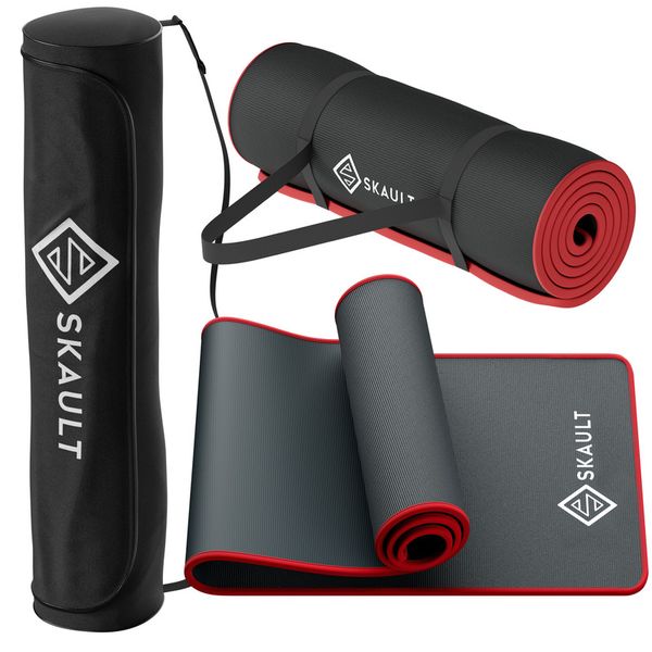 SKAULT - Premium Thick High Density, Anti-Tear 10mm Yoga Exercise