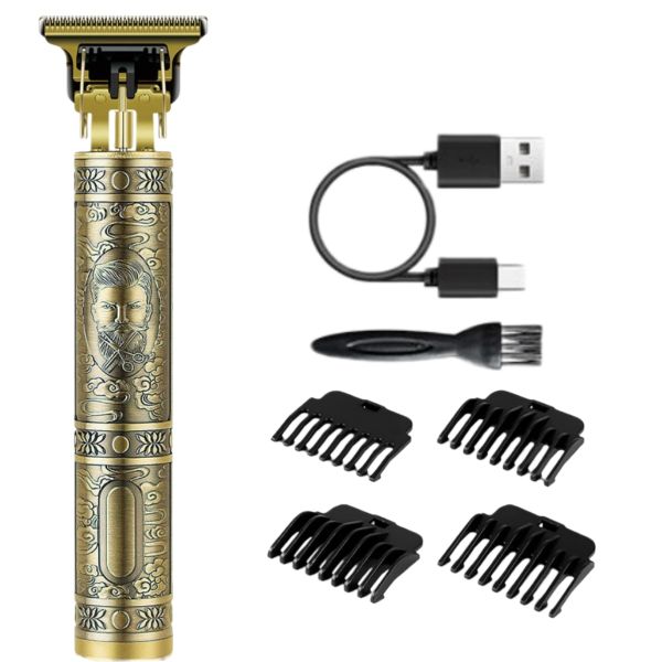 Hair and Beard Trimmer for Men,T Blade Edgers Hair Cutting Kit - Gold