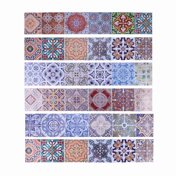 Peel and Stick Tile Backsplash Stair Riser Stair Mural Decals