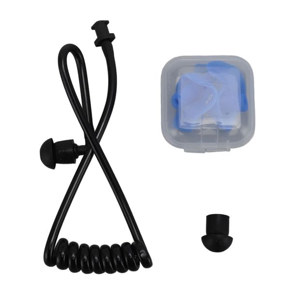 Walkie Talkie Acoustic Tube Earpiece With Earbuds Orange