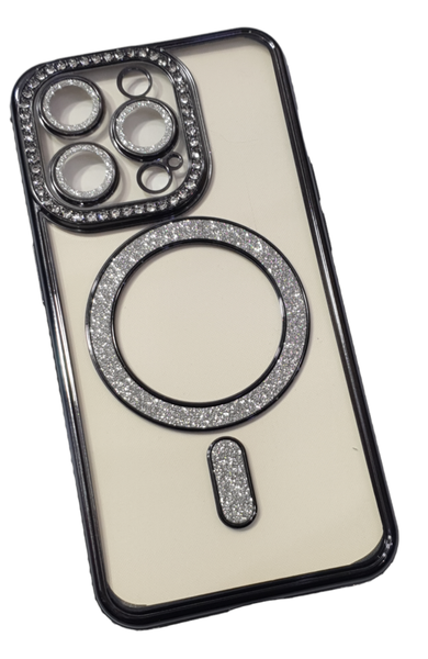 Magsafe Wireless diamond Case Cover for iPhone 14 ProMax