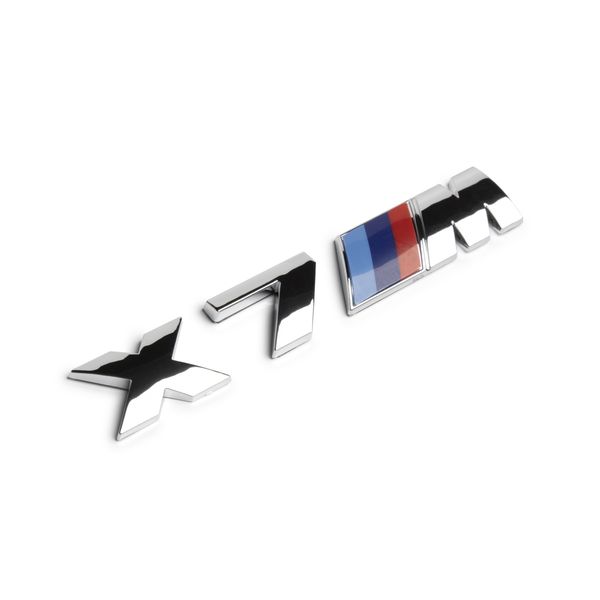 X7m-Gs,bmw X7m M Power Badge-Gloss Silver