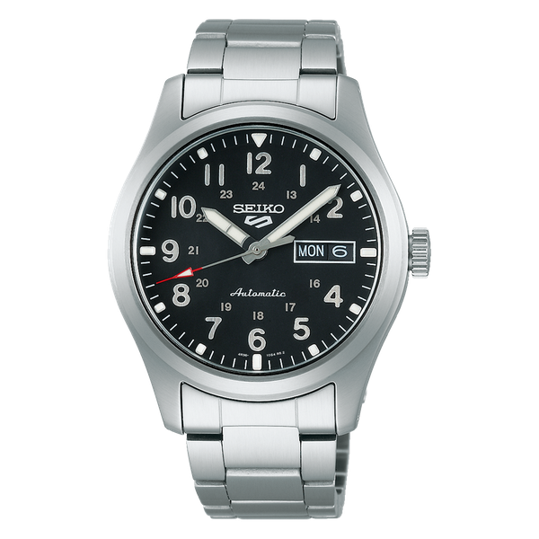 Seiko 5 Sports SRPG27K1-39MM-100m WR-Automatic Men's Watch Black