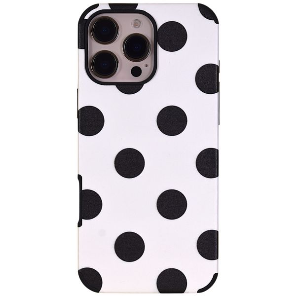 Classic Black &amp; White Polka Dot - Phone Case Compatible with iPhone