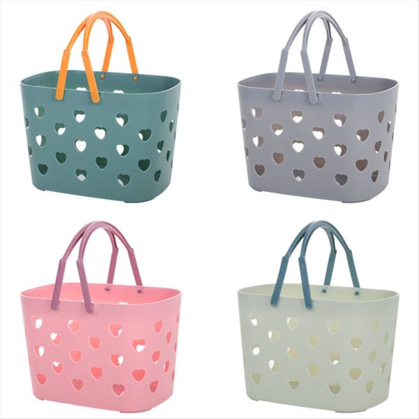 Portable Clothing Bath Basket Bath Toiletries Plastic Storage Basket Toilet