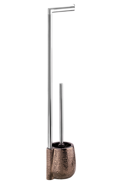 Wenko - Freestanding Toilet Brush &amp; Roll Holder - Ceramic - Marrakesh