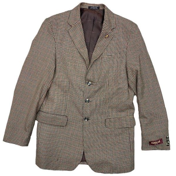 Navada Brown Multi - Small Checked Mens Blazer