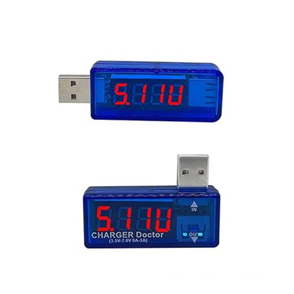 2pcs Digital USB Mobile Power Charging Current Voltage Tester Meter