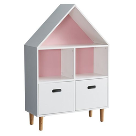 House Shaped Bookcase White & Pink | Shop Today. Get it Tomorrow ...