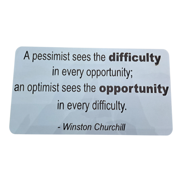 Gift Emporium Wooden-Style Wall Art - Opportunity by Winston Churchill