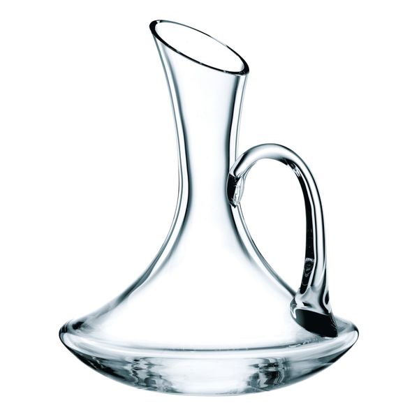 Lead Free Glass Wine Decanter With Handle
