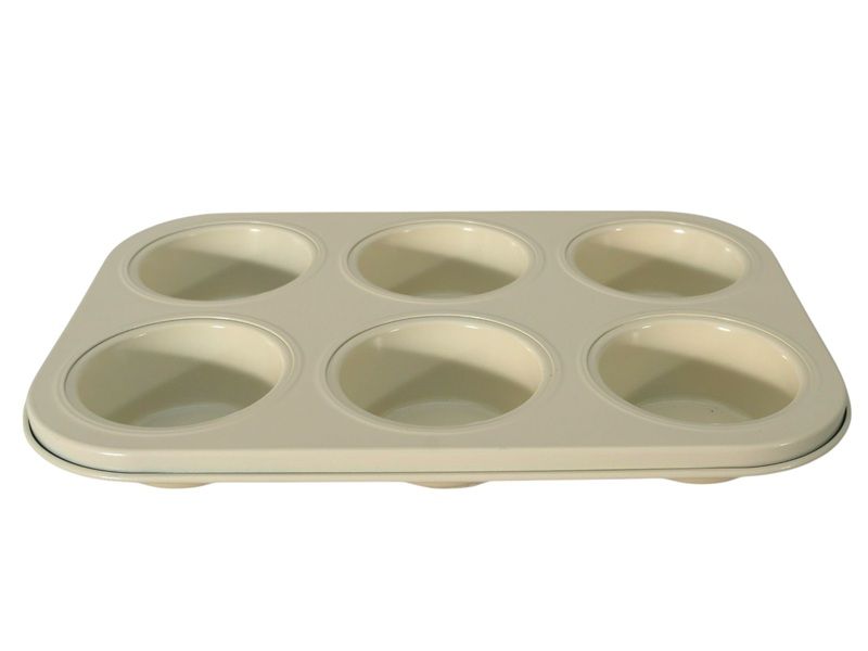 Muffin Pan for 6 Muffins - Size: 26.5X18.5X3CM