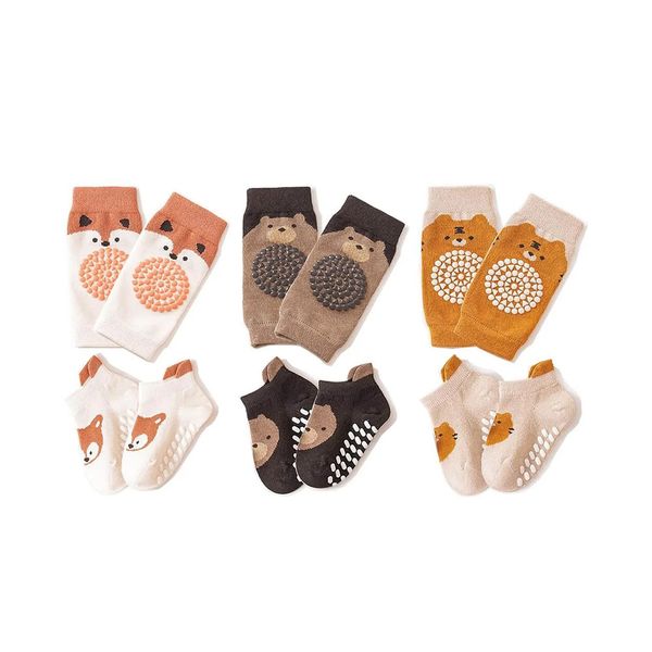 Baby Anti-Slip Walking Knee Pad Socks