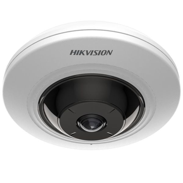 Hikvision 5MP Fixed Fisheye Dome Network Camera, 180 Degrees Wide