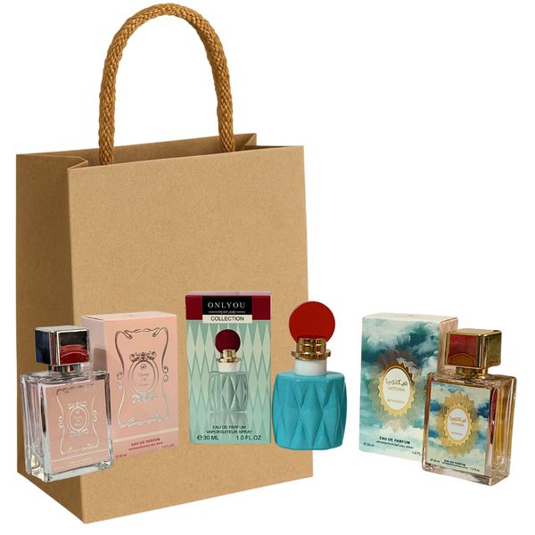 Victoria, Story of Rose &amp; Green | Women Perfume Set with Gift Bag COMBO